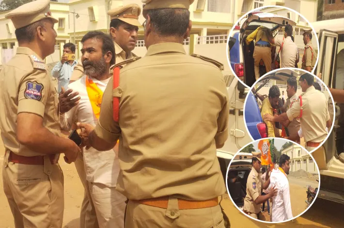  కాంగ్రెస్ కార్యాలయం వద్ద ఉద్రిక్తత.. బీజేపీ నేతల అరెస్ట్!