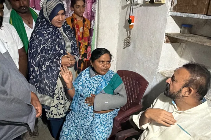 బాధితులకు పరామర్శ.. ఓదార్పు..